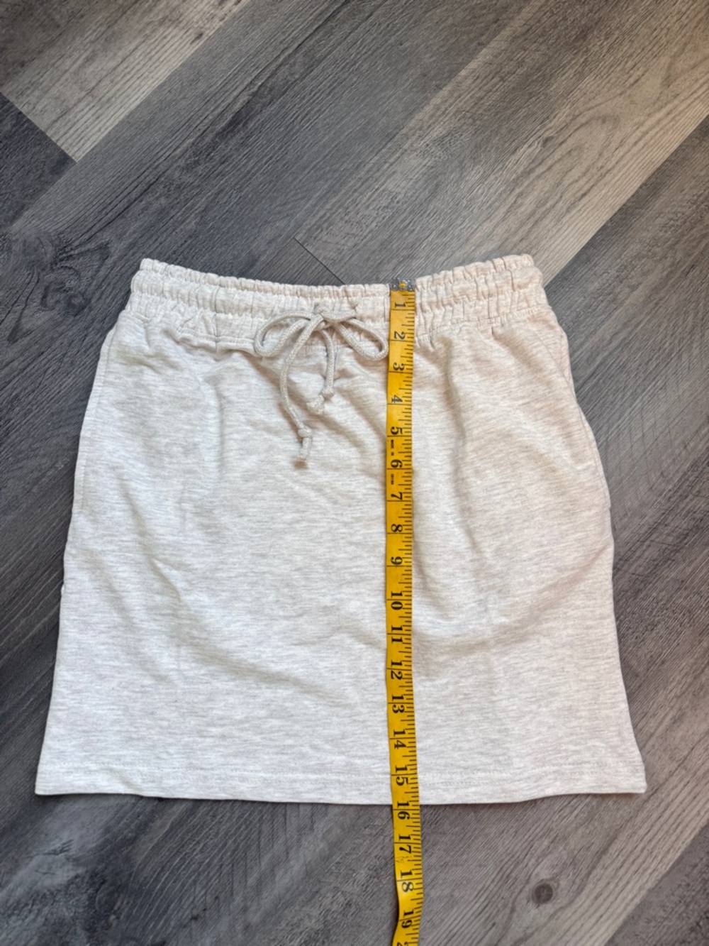 Missguided Drawstring Mini Skirt With Pockets Heathered Gray US 0 - Picture 8 of 8